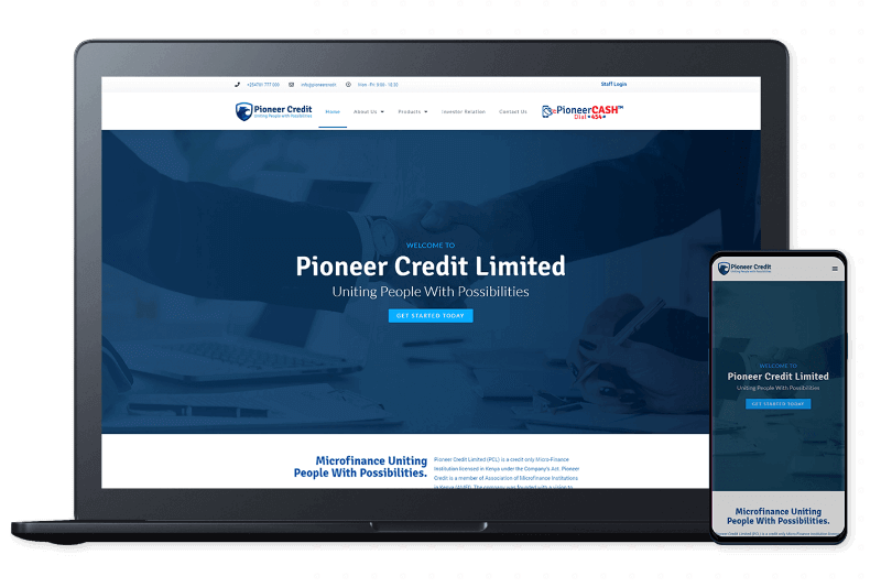 Pioneer Credit Website